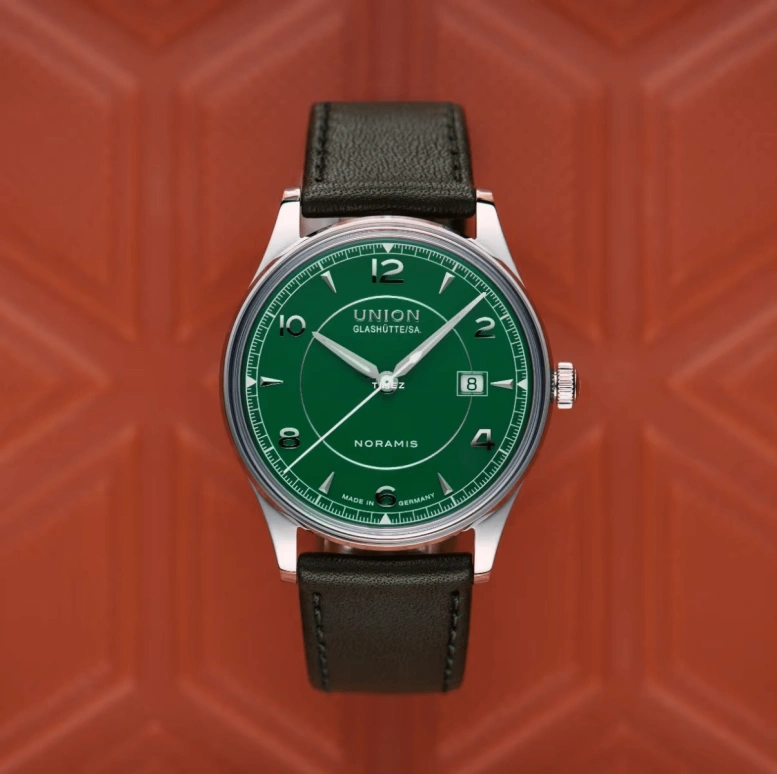 UNION,NORAMIS 40mm,40mm,Stainless Steel,Green,Automatic,Day,60hours,D016,D016.407.16.097.00