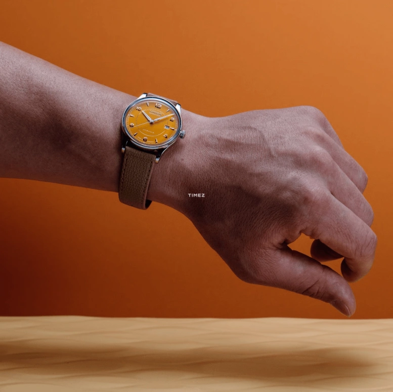 UNION,NORAMIS 40mm,40mm,Stainless Steel,Yellow,Automatic,Day,60hours,D016,D016.407.16.367.00