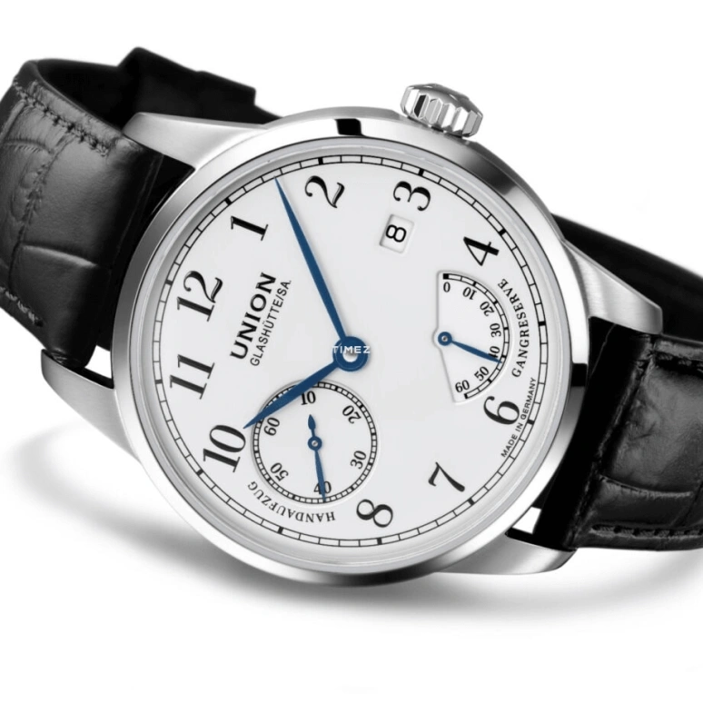 UNION,1893 41mm,41mm,Stainless Steel,Stainless Steel,White,Handwound,Day,Power Reserve Indicator,D007,D007.456.16.017.00