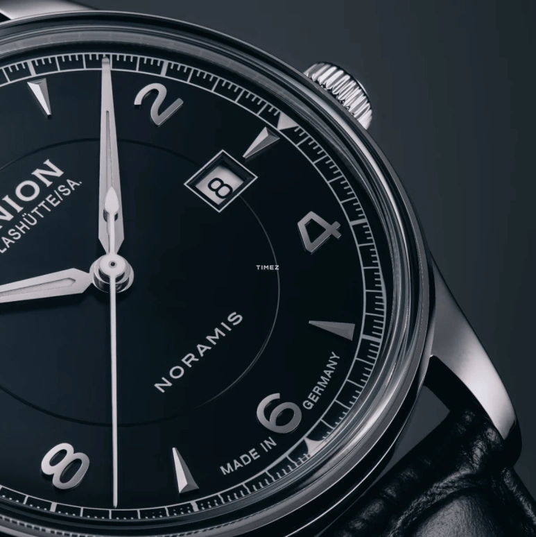 UNION,NORAMIS 40mm,40mm,Stainless Steel,Black,Automatic,Day,60hours,D016,D016.407.16.057.00