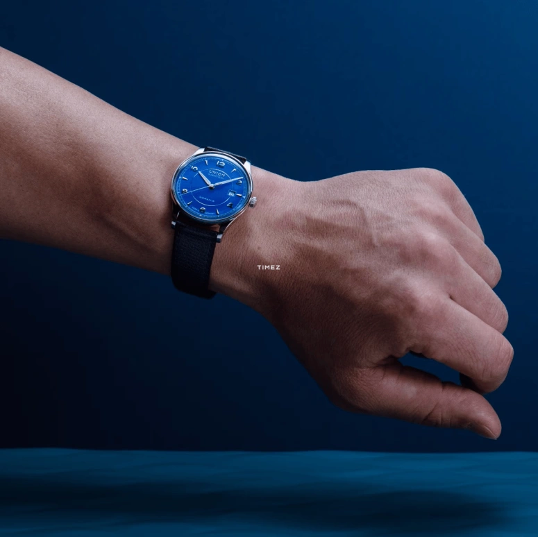 UNION,NORAMIS 40mm,40mm,Stainless Steel,Blue,Automatic,Day,60hours,D016,D016.407.16.047.00