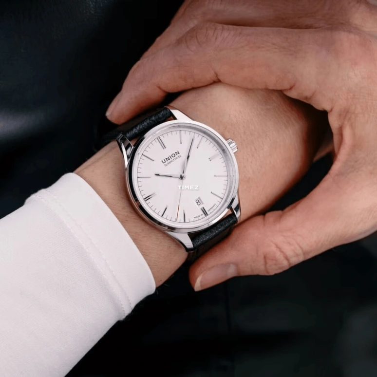 UNION,VIRO 39mm,39mm,Stainless Steel,White,Automatic,Day,60hours,D017,D017.407.16.031.00