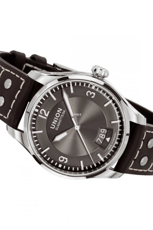 UNION,BELISAR 41mm,41mm,Stainless Steel,Stainless Steel,Grey,Automatic,Day,Sapphire,Crystal Glass,D002,D002.607.16.087.00