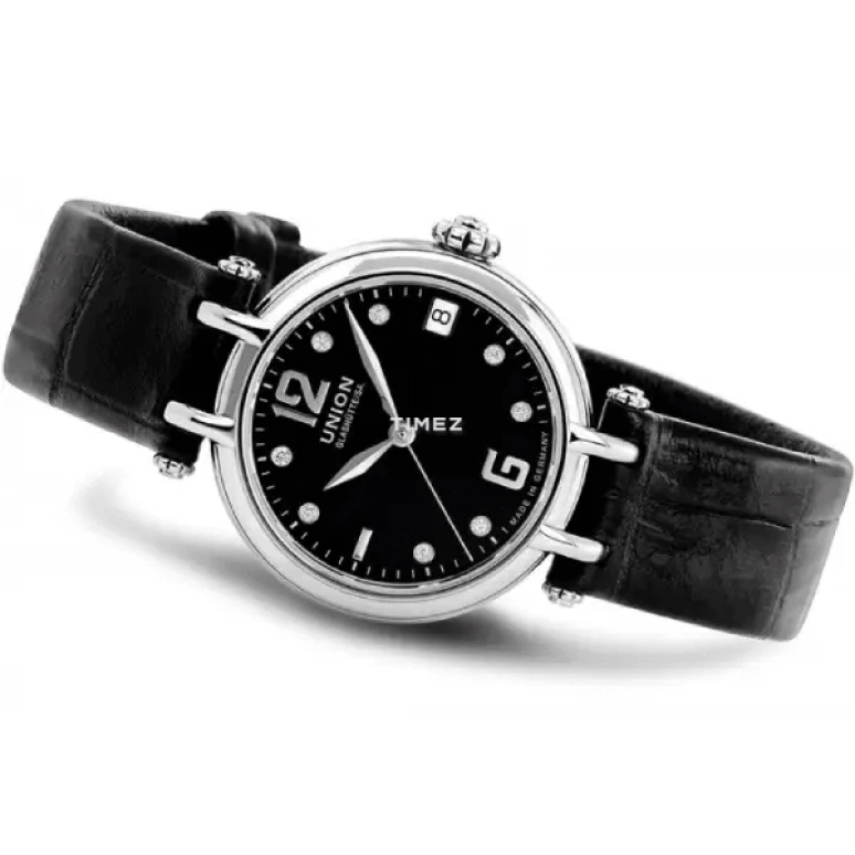 UNION,SIRONA 32mm,32mm,Stainless Steel,Black,Automatic,Day,Sapphire,Crystal Glass,D006,D006.207.16.056.00