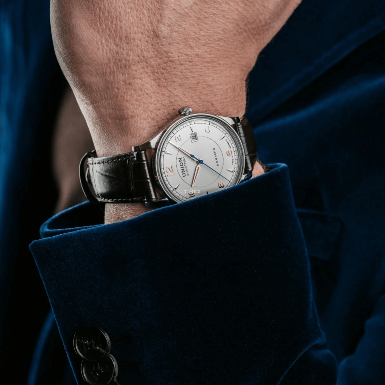 UNION,NORAMIS 40mm,40mm,Stainless Steel,Silver,Automatic,Day,60hours,D016,D016.407.16.037.01