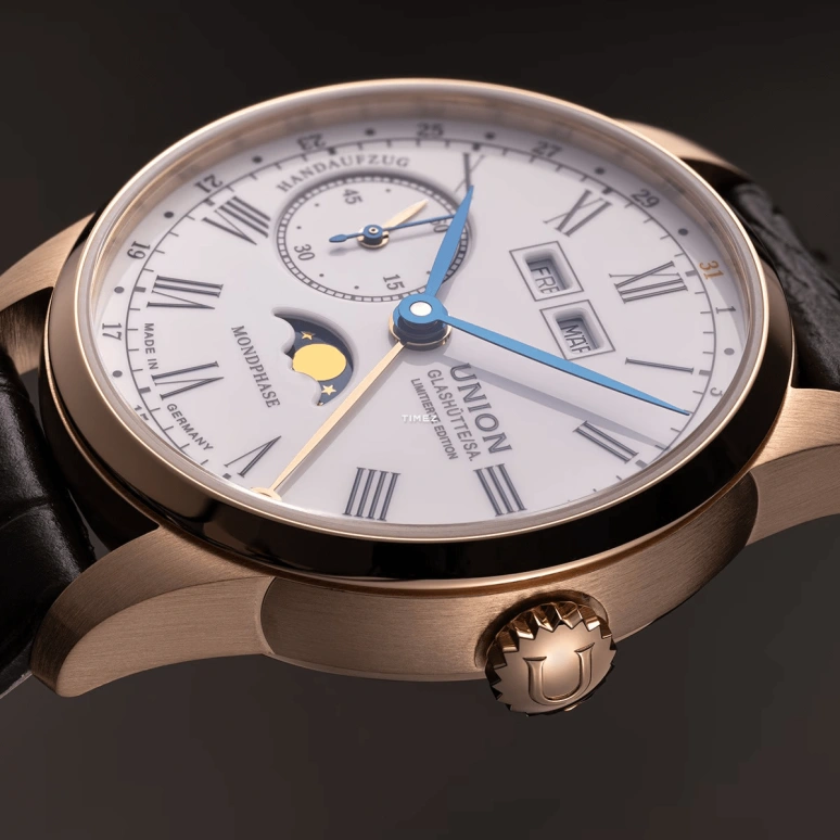 UNION,1893 41mm,41mm,Rose Gold,White,Handwound,Moonphase,Month,Date,Day,60hours,In-house Caliber,D903,D903.458.76.013.09