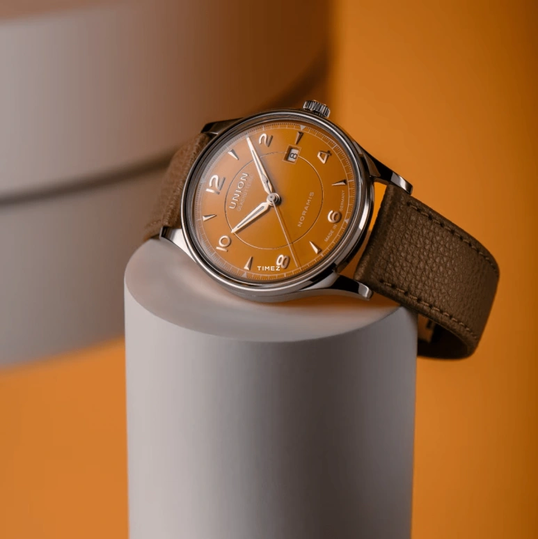 UNION,NORAMIS 40mm,40mm,Stainless Steel,Yellow,Automatic,Day,60hours,D016,D016.407.16.367.00