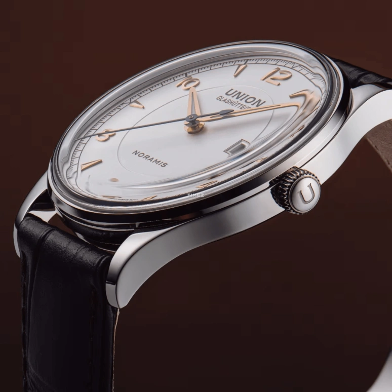UNION,NORAMIS 40mm,40mm,Stainless Steel,Silver,Automatic,Day,60hours,D016,D016.407.16.037.01