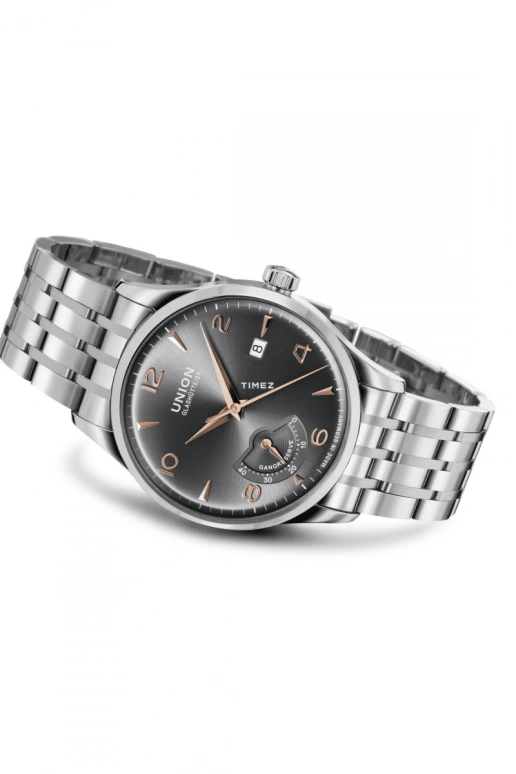 UNION,NORAMIS 40mm,40mm,Stainless Steel,Stainless Steel,Black,Grey,Automatic,Day,Power Reserve Indicator,D005,D005.424.11.087.01