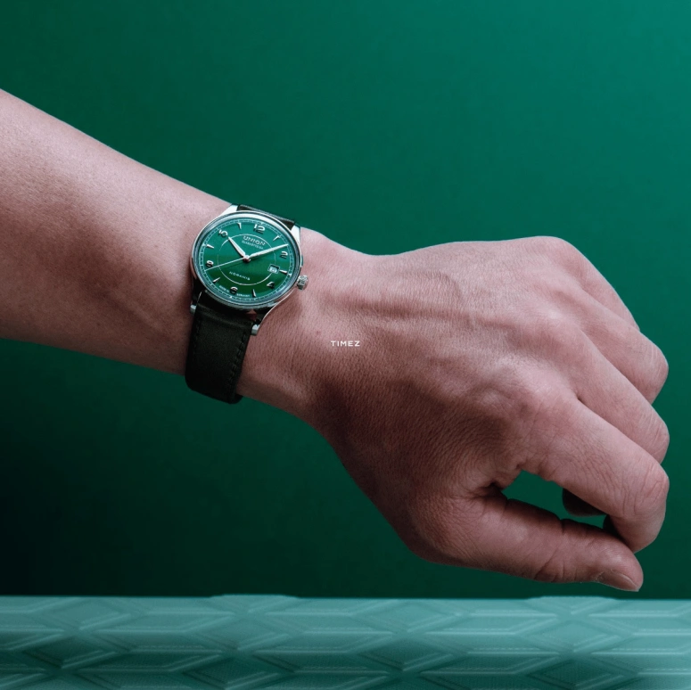 UNION,NORAMIS 40mm,40mm,Stainless Steel,Green,Automatic,Day,60hours,D016,D016.407.16.097.00