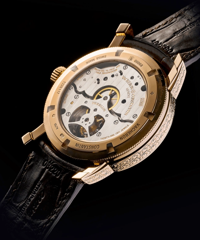 Vacheron Constantin,Traditionnelle 42mm,42mm,Red Gold,Black,Gold,Handwound,Power Reserve Indicator,Tourbillon,89000,89000/000R-B258