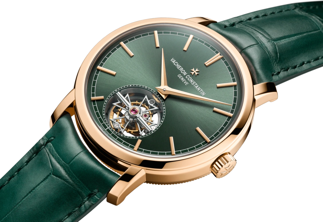 Vacheron Constantin,Traditionnelle 41mm,41mm,Pink Gold,Green,Automatic,Tourbillon,80hours,6000T,6000T/000R-B972