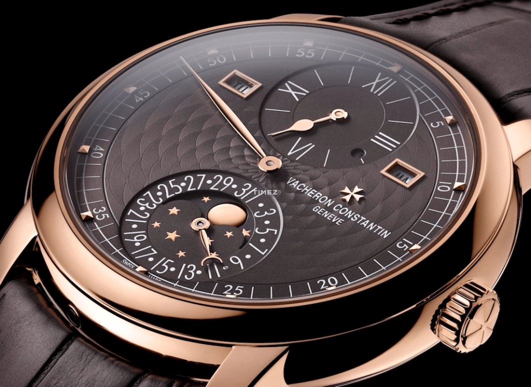 Vacheron Constantin,Malte 42mm,42mm,Rose Gold,Coffee,Automatic,Moonphase,Perpetual Calendar,Leap Year,Month,40hours,In-house Caliber,4000C,4000C/000R-B121