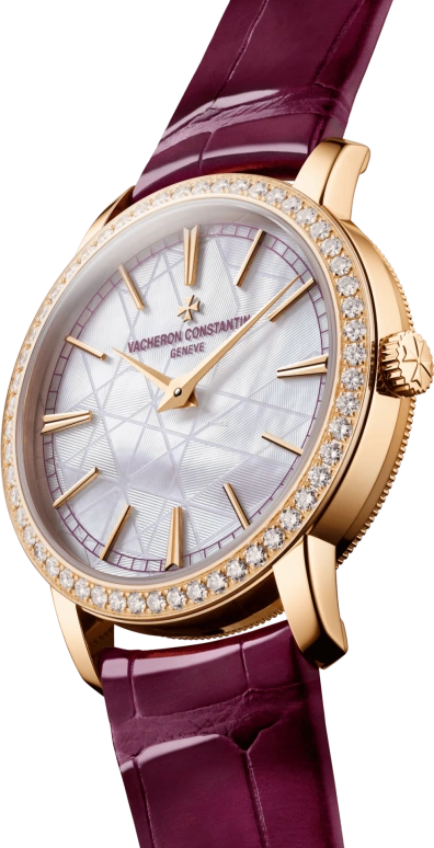Vacheron Constantin,Traditionnelle 33mm,33mm,Pink Gold,Cherry Blossom Pink,Handwound,42hours,In-house Caliber,1405T,1405T/000R-H061