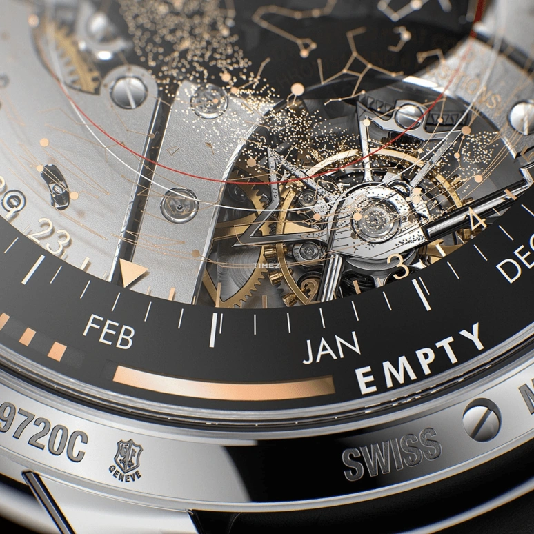 Vacheron Constantin,Artelier Cabinotiers Special Order 45mm,45mm,White Gold,Black,Handwound,Moonphase,Perpetual Calendar,Leap Year,Month,504hours,In-house Caliber,9720C,9720C/000G-B281