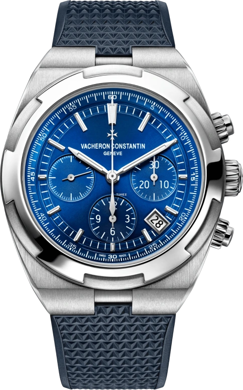 Vacheron Constantin,Overseas 42.50mm,42.50mm,Stainless Steel,Blue,Automatic,Chronograph,Day,5520V,5520V/210A-B148