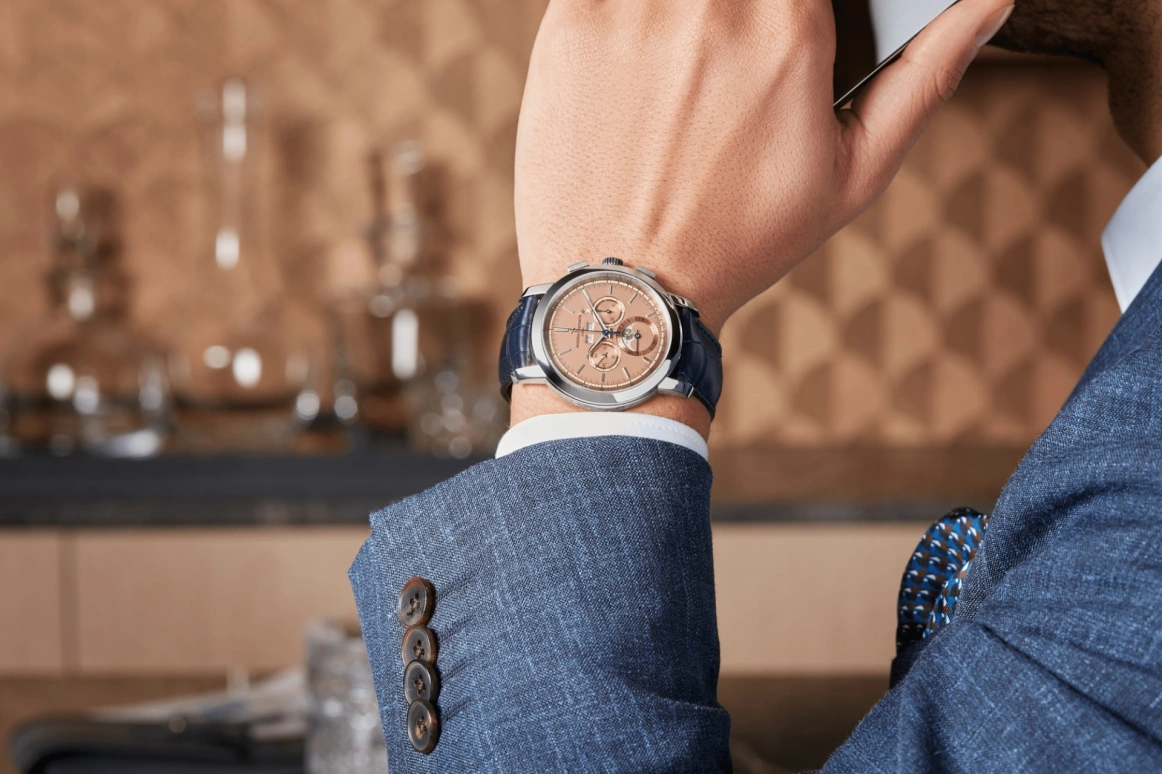 Vacheron Constantin,Traditionnelle 43mm,43mm,Platinum,Rose,Handwound,Chronograph,Moonphase,Perpetual Calendar,Leap Year,48hours,In-house Caliber,5000T,5000T/000P-B975