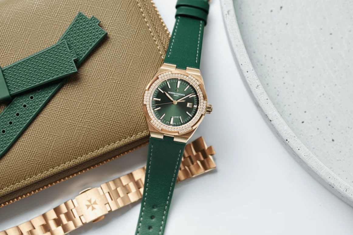 Vacheron Constantin,Overseas 35mm,35mm,Rose Gold,Green,Automatic,Day,40hours,4605V,4605V/200R-B969