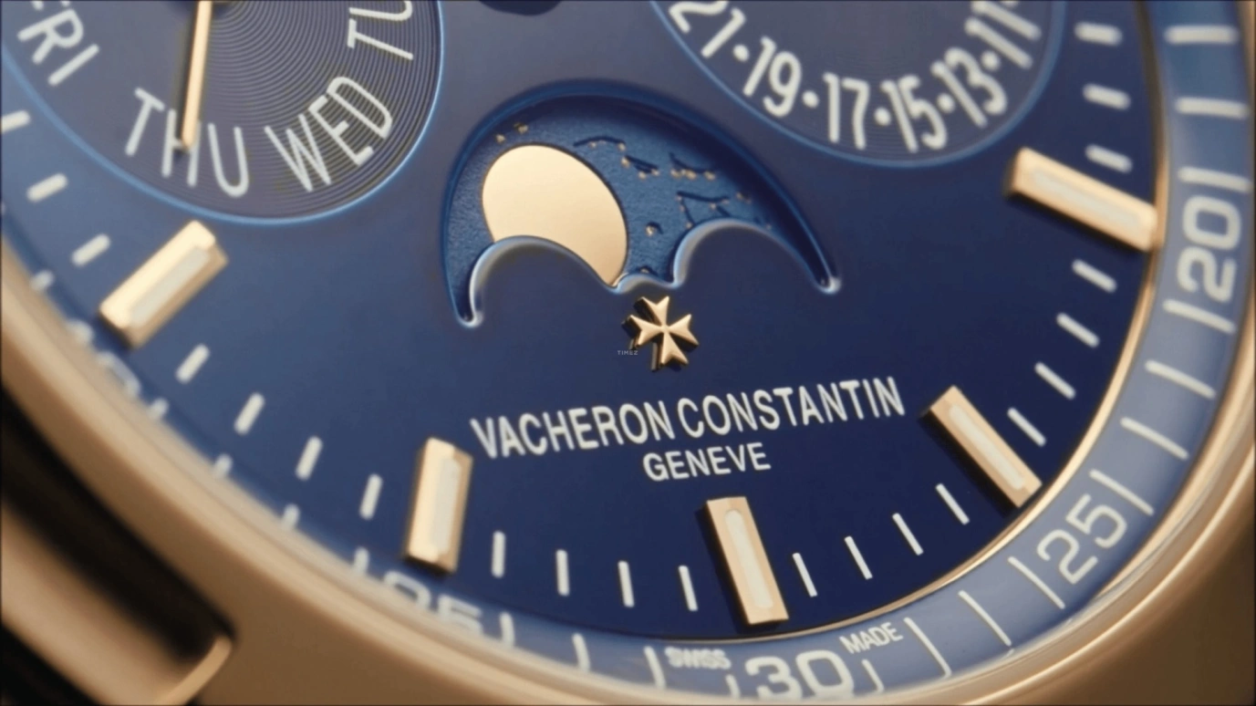 Vacheron Constantin,Overseas 41.50mm,41.50mm,Pink Gold,Blue,Automatic,Moonphase,Perpetual Calendar,Leap Year,Month,40hours,In-house Caliber,4300V,4300V/120R-B509