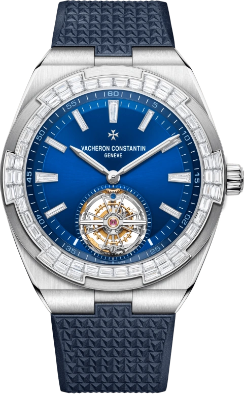 Vacheron Constantin,Overseas 42.50mm,42.50mm,White Gold,Blue,Automatic,Tourbillon,80hours,6007V,6007V/210G-B955