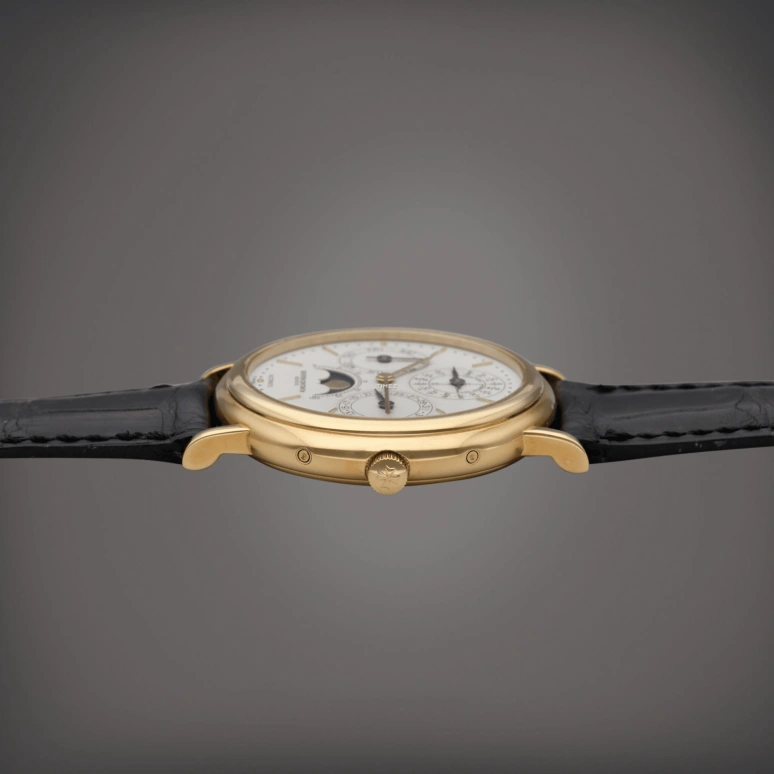 Vacheron Constantin,Patrimony 36mm,36mm,Yellow Gold,White,Automatic,Moonphase,Perpetual Calendar,Leap Year,Month,31hours,In-house Caliber,43031,43031/000J-0223