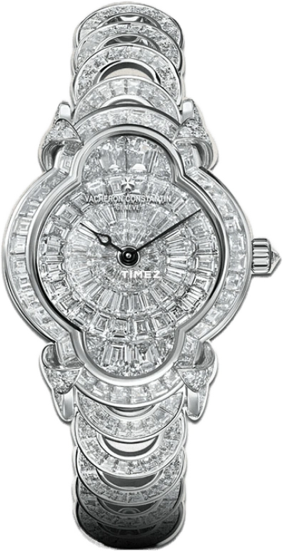 Vacheron Constantin,Heures Créatives 34x26.50mm,34x26.50mm,White Gold,Silver White,White,Handwound,40hours,In-house Caliber,37641,37641/F03G-B031