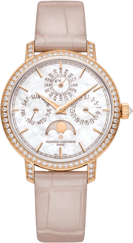 Vacheron Constantin,Traditionnelle 36.50mm,36.50mm,Pink Gold,White,Automatic,Day,Anti-magnetic,4305T,4305T/000R-B947