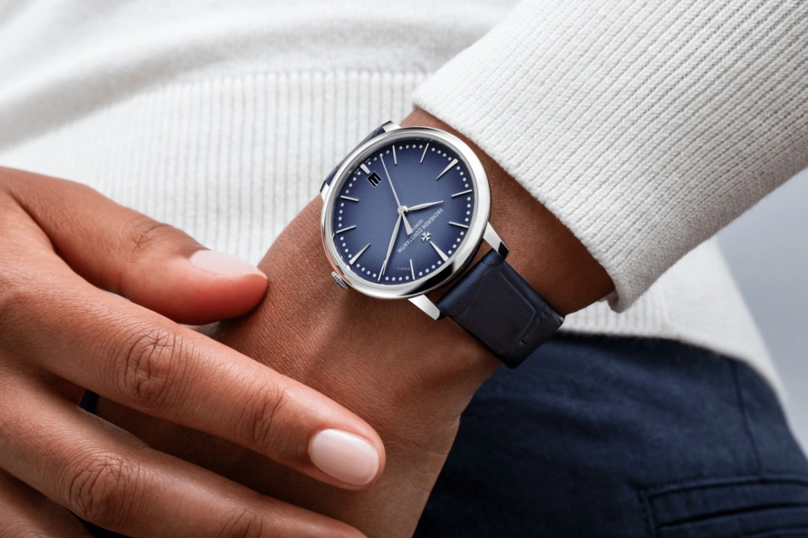 Vacheron Constantin,Patrimony 36.50mm,36.50mm,White Gold,Blue,Automatic,Date,40hours,4110U,4110U/000G-B906