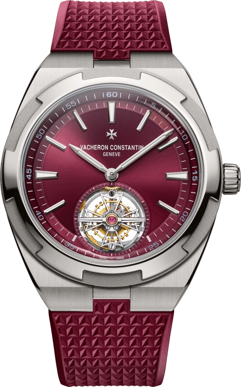Vacheron Constantin,Overseas 42.50mm,42.50mm,Titanium,Red,Automatic,Tourbillon,80hours,6000V,6000V/210T-H179