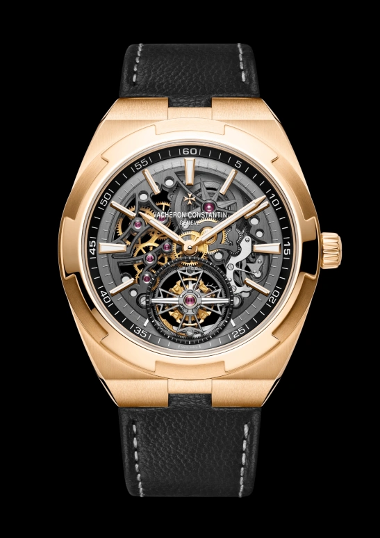 Vacheron Constantin,Overseas 42.50mm,42.50mm,Pink Gold,Grey,Skeleton,Automatic,Tourbillon,Anti-magnetic,6000V,6000V/210R-B934