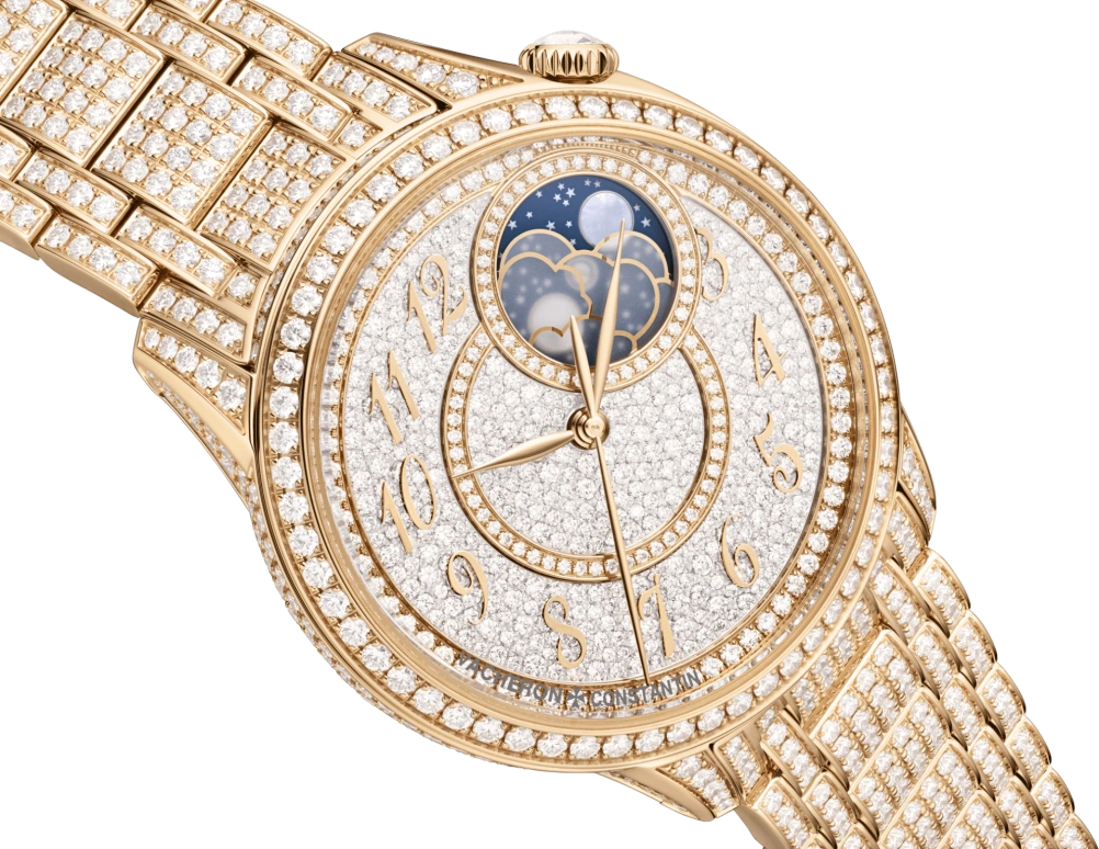 Vacheron Constantin,Égérie 37mm,37mm,Pink Gold,Red Gold,Gold,Automatic,Moonphase,40hours,8016F,8016F/127R-B977