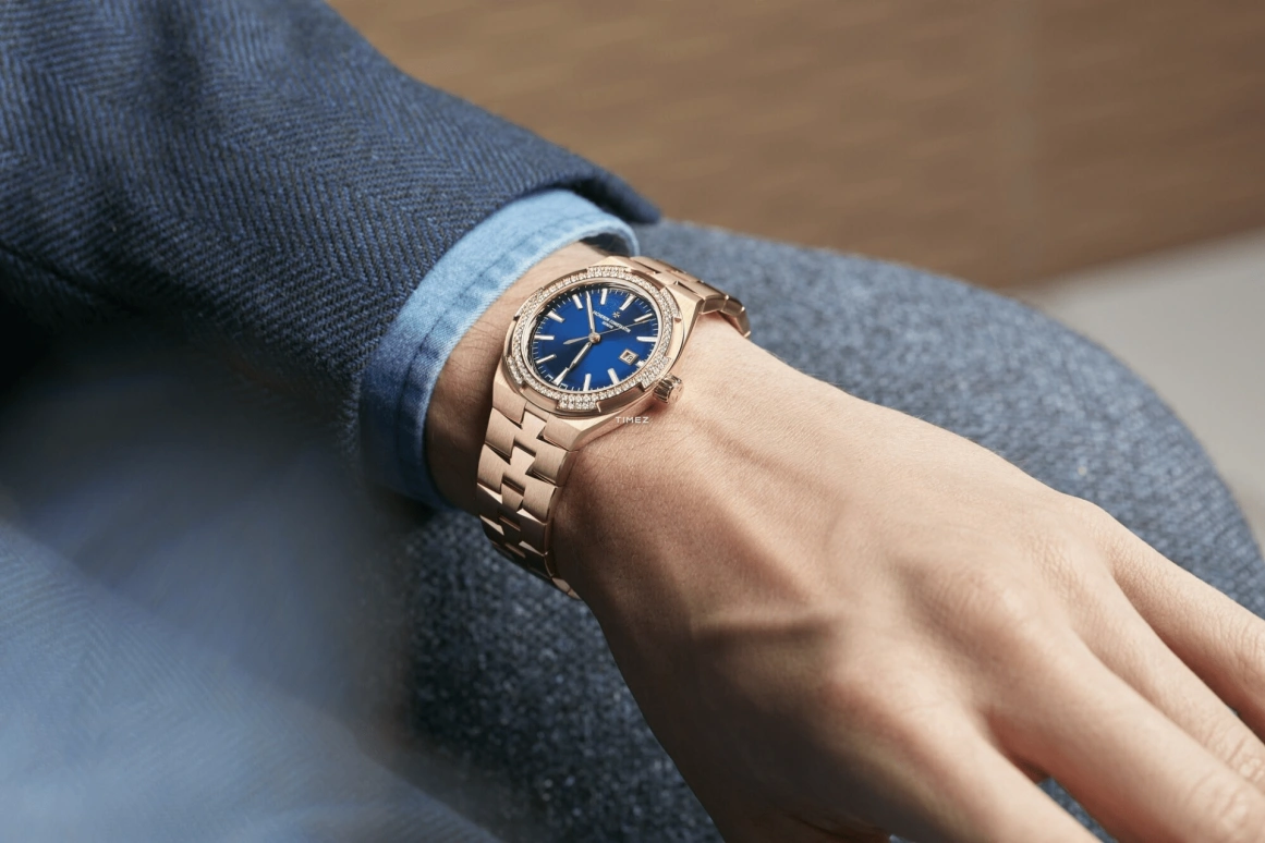 Vacheron Constantin,Overseas 35mm,35mm,Pink Gold,Blue,Day,Sapphire,Round,4605V,4605V/200R-B978