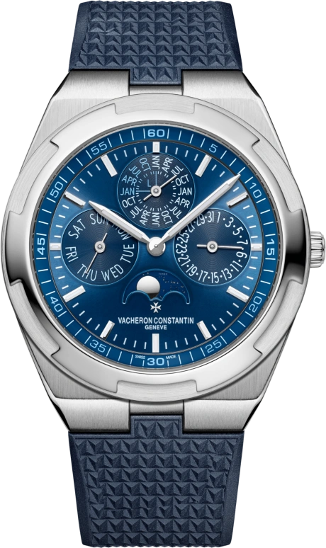 Vacheron Constantin,Overseas 41.50mm,41.50mm,White Gold,Blue,Automatic,Moonphase,Perpetual Calendar,Leap Year,Month,40hours,In-house Caliber,4300V,4300V/120G-B945