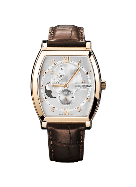Vacheron Constantin,Malte 39x49mm,39x49mm,Rose Gold,Silver,Grey,Handwound,Moonphase,Power Reserve Indicator,83080,83080/000R-9407