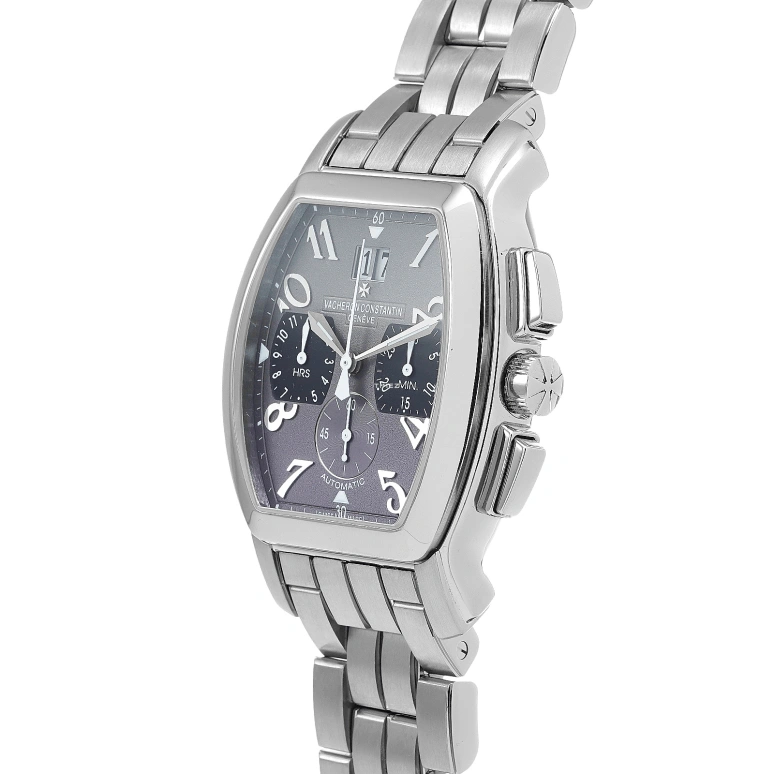 Vacheron Constantin,Malte 37x40mm,37x40mm,Stainless Steel,Grey,Automatic,Chronograph,Day,49145,49145/339A-9057