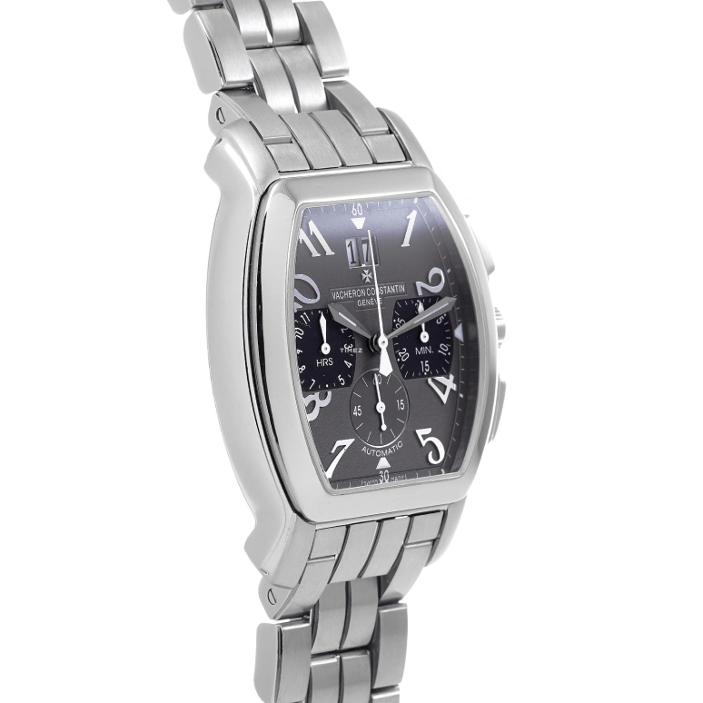 Vacheron Constantin,Malte 37x40mm,37x40mm,Stainless Steel,Grey,Automatic,Chronograph,Day,49145,49145/339A-9057