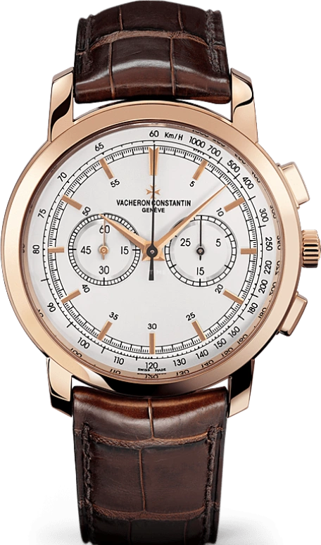 Vacheron Constantin,Traditionnelle 42mm,42mm,Pink Gold,Silver,Handwound,Chronograph,Column Wheel,47192,47192/000R-9352