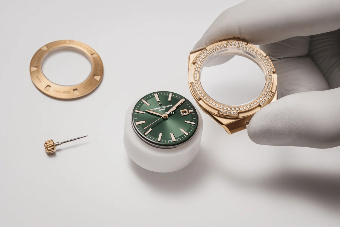 Vacheron Constantin,Overseas 35mm,35mm,Rose Gold,Green,Automatic,Day,40hours,4605V,4605V/200R-B969