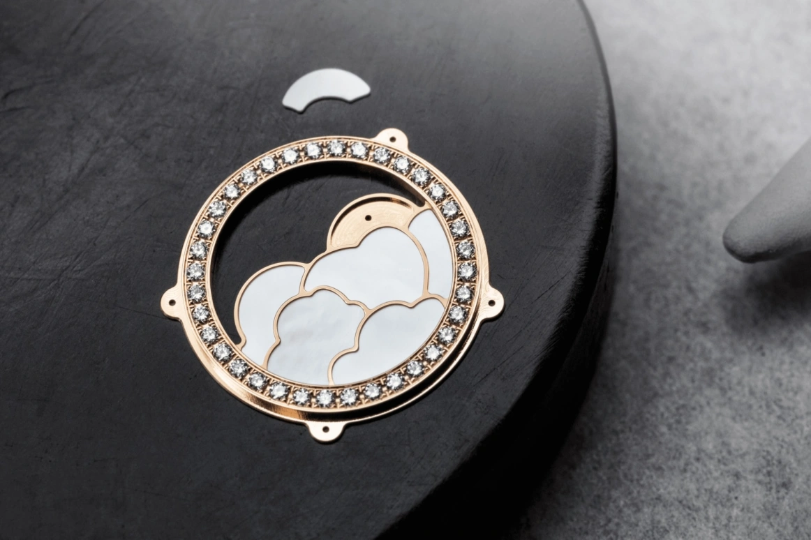 Vacheron Constantin,Égérie 37mm,37mm,Pink Gold,Silver,Automatic,Moonphase,40hours,8005F,8005F/000R-B498