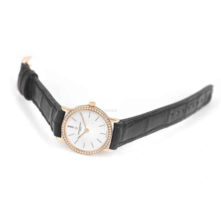 Vacheron Constantin,Patrimony 23.50mm,23.50mm,Rose Gold,White,Quartz,In-house Caliber,Sapphire,Crystal Glass,25593,25593/000R-8741