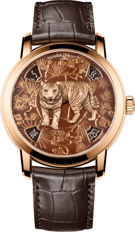 Vacheron Constantin,Métiers d'Art 40mm,40mm,Pink Gold,Brown,Automatic,Date,Day,Jumping Minutes,Jumping Hours,40hours,In-house Caliber,86073,86073/000R-B901