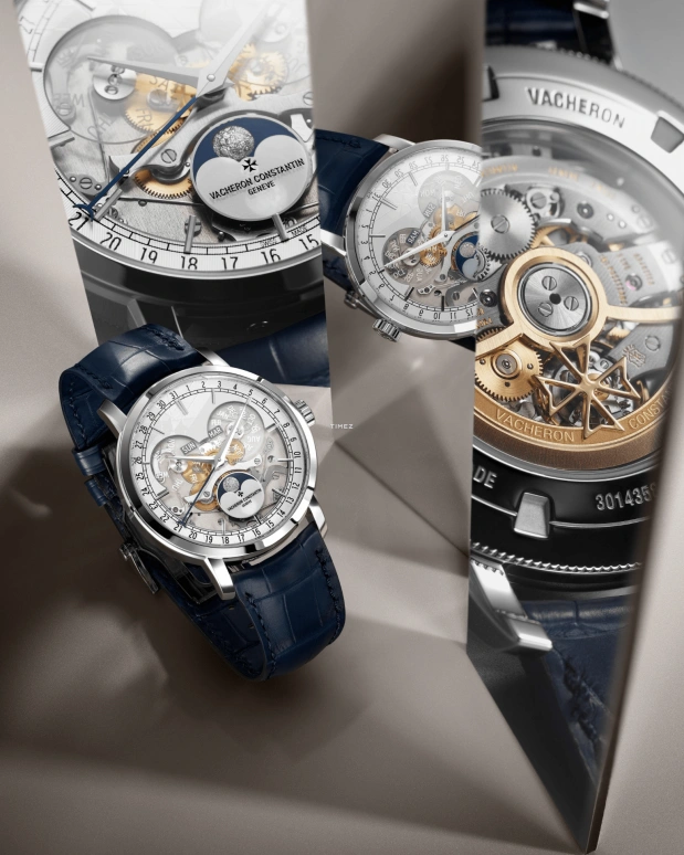 Vacheron Constantin,Traditionnelle 41mm,41mm,Platinum,Silver,Automatic,Moonphase,Month,Date,Day,40hours,In-house Caliber,4020T,4020T/000P-H038