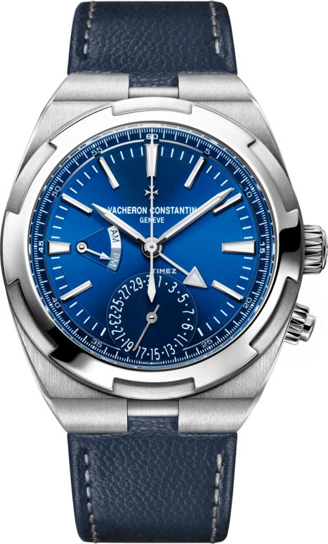 Vacheron Constantin,Overseas 41mm,41mm,Stainless Steel,Blue,Automatic,Day,Dule Time,Anti-magnetic,Day / Night Indication,60hours,In-house Caliber,7920V,7920V/210A-B334