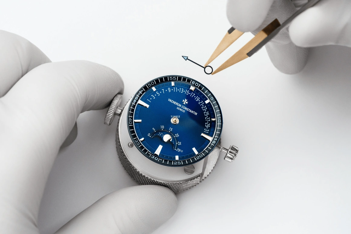 Vacheron Constantin,Overseas 41mm,41mm,Stainless Steel,Blue,Automatic,Moonphase,Day,Retrograde,4000V,4000V/210A-B911