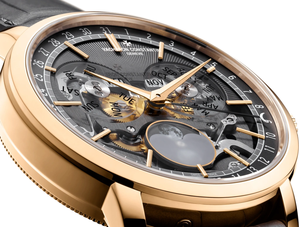 Vacheron Constantin,Traditionnelle 41mm,41mm,Pink Gold,See-through,Automatic,Moonphase,Month,Date,Day,40hours,In-house Caliber,4020T,4020T/000R-B654