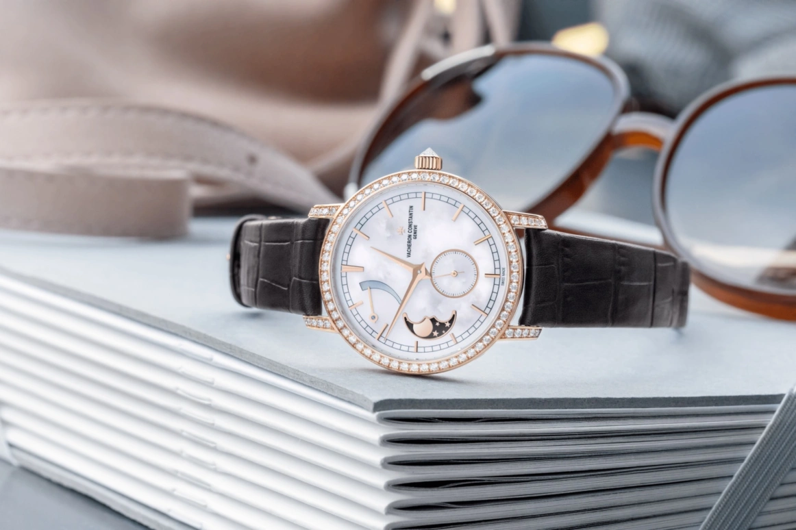 Vacheron Constantin,Traditionnelle 36mm,36mm,Pink Gold,Handwound,Moonphase,Power Reserve Indicator,83570,83570/000R-9915