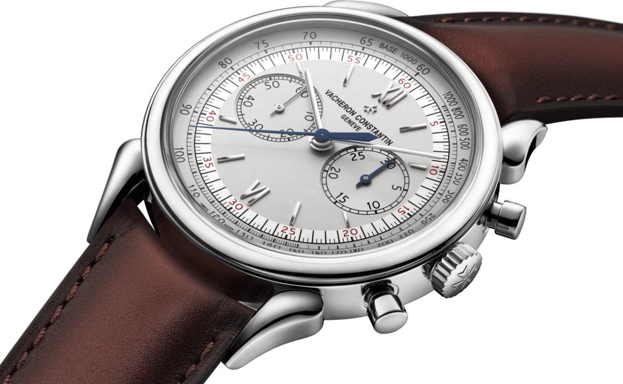 Vacheron Constantin,Historiques 38.50mm,38.50mm,Stainless Steel,Silver,Handwound,Chronograph,Column Wheel,5000H,5000H/000A-B582