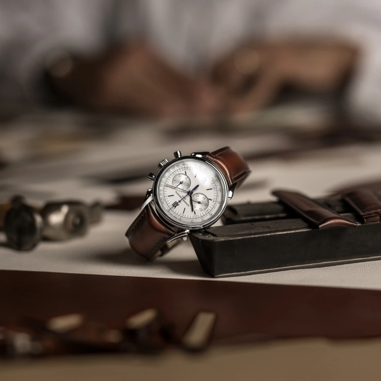 Vacheron Constantin,Historiques 38.50mm,38.50mm,Stainless Steel,Silver,Handwound,Chronograph,Column Wheel,5000H,5000H/000A-B582