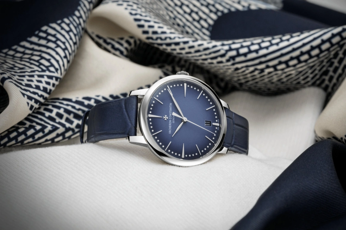 Vacheron Constantin,Patrimony 36.50mm,36.50mm,White Gold,Blue,Automatic,Date,40hours,4110U,4110U/000G-B906