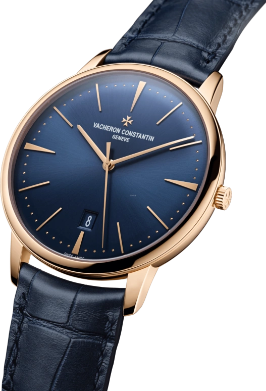 Vacheron Constantin,Patrimony 40mm,40mm,Pink Gold,Blue,Automatic,Day,43hours,85180,85180/000R-B515